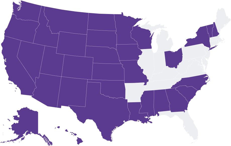 U.S. expansion map